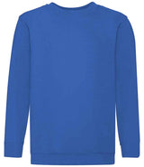 Fruit of the Loom Kids Classic Drop Shoulder Sweatshirt | Royal Blue thumbnail 4