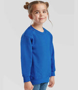 Fruit of the Loom Kids Classic Drop Shoulder Sweatshirt | Royal Blue thumbnail 3