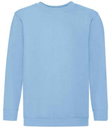 Fruit of the Loom Kids Classic Drop Shoulder Sweatshirt | Sky Blue thumbnail 4