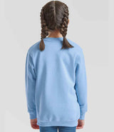 Fruit of the Loom Kids Classic Drop Shoulder Sweatshirt | Sky Blue thumbnail 2