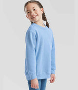 Fruit of the Loom Kids Classic Drop Shoulder Sweatshirt | Sky Blue thumbnail 3