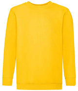 Fruit of the Loom Kids Classic Drop Shoulder Sweatshirt | Sunflower thumbnail 4
