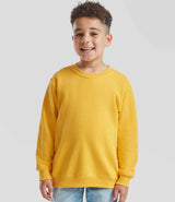 Fruit of the Loom Kids Classic Drop Shoulder Sweatshirt | Sunflower thumbnail 1