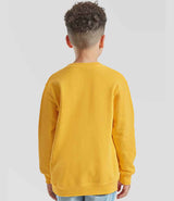 Fruit of the Loom Kids Classic Drop Shoulder Sweatshirt | Sunflower thumbnail 2