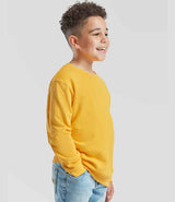 Fruit of the Loom Kids Classic Drop Shoulder Sweatshirt | Sunflower thumbnail 3