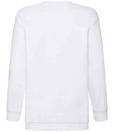 Fruit of the Loom Kids Classic Drop Shoulder Sweatshirt | White thumbnail 5