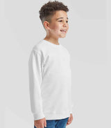 Fruit of the Loom Kids Classic Drop Shoulder Sweatshirt | White thumbnail 3