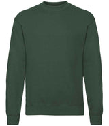 Fruit of the Loom Classic Drop Shoulder Sweatshirt | Bottle Green thumbnail 3