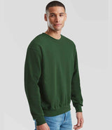 Fruit of the Loom Classic Drop Shoulder Sweatshirt | Bottle Green thumbnail 1