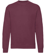 Fruit of the Loom Classic Drop Shoulder Sweatshirt | Burgundy thumbnail 3