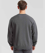 Fruit of the Loom Classic Drop Shoulder Sweatshirt | Dark Heather thumbnail 2