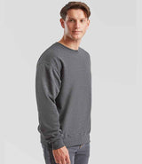 Fruit of the Loom Classic Drop Shoulder Sweatshirt | Dark Heather thumbnail 3