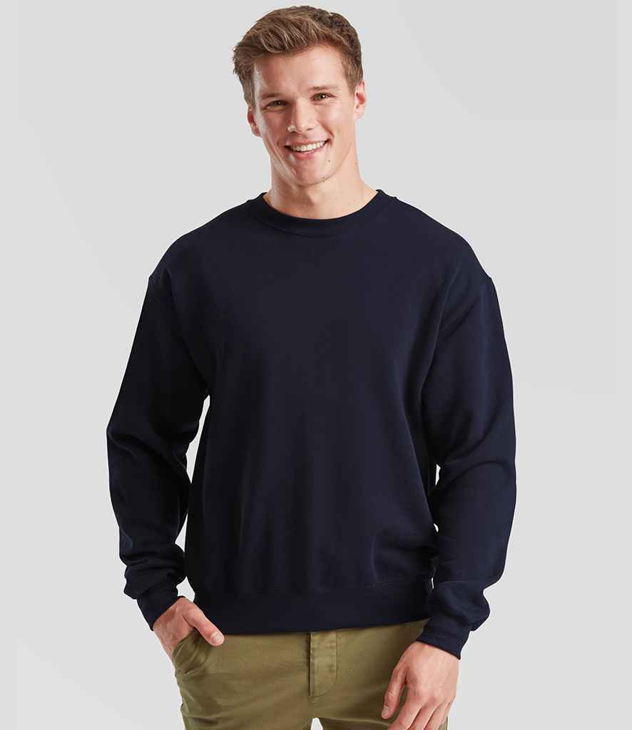 Fruit of the Loom Classic Drop Shoulder Sweatshirt | Deep Navy