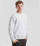 Fruit of the Loom Classic Drop Shoulder Sweatshirt | Heather Grey thumbnail 1