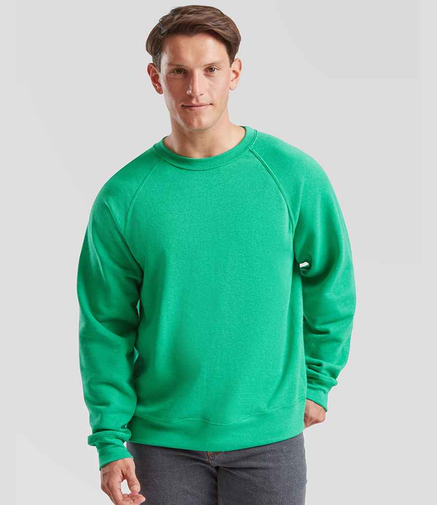 Fruit of the Loom Classic Drop Shoulder Sweatshirt | Heather Green