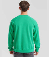 Fruit of the Loom Classic Drop Shoulder Sweatshirt | Heather Green thumbnail 2