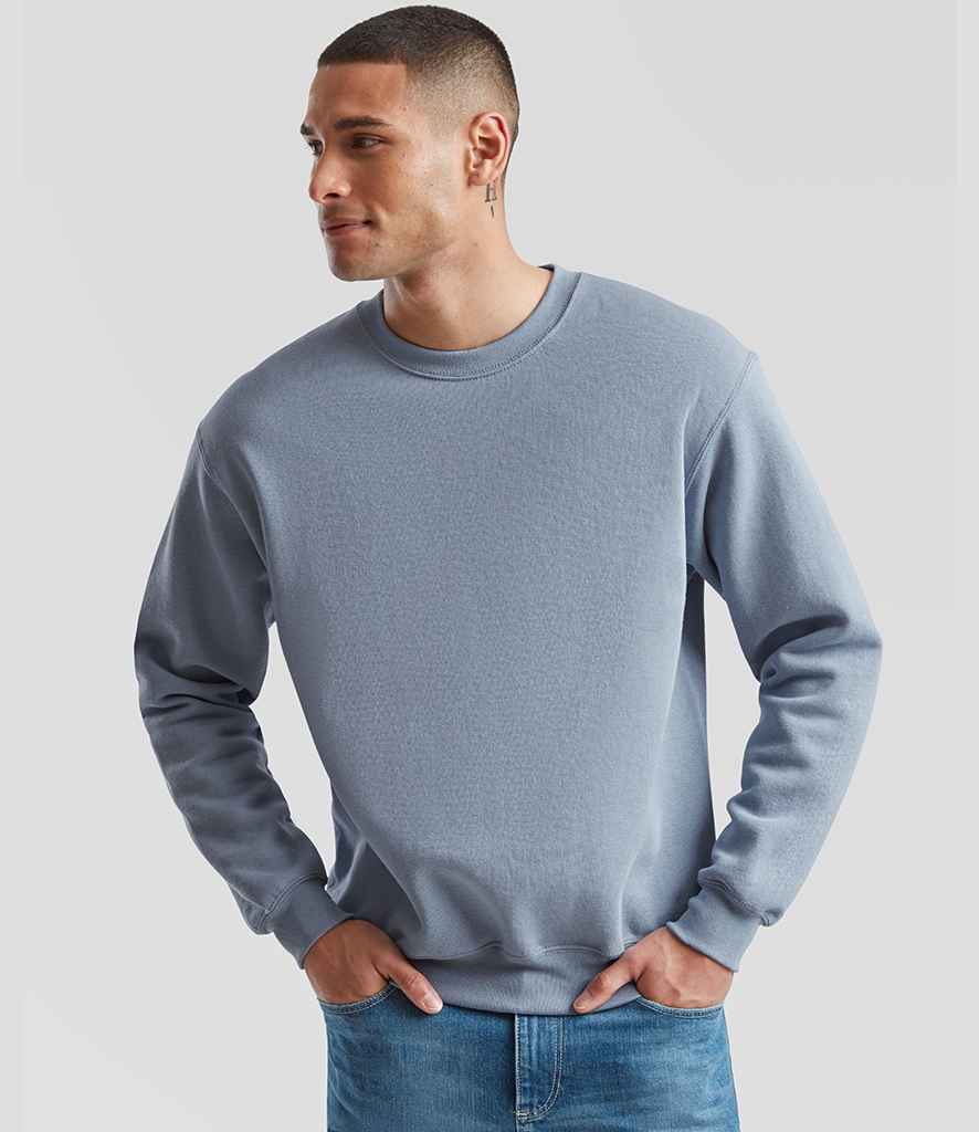 Fruit of the Loom Classic Drop Shoulder Sweatshirt | Mineral Blue