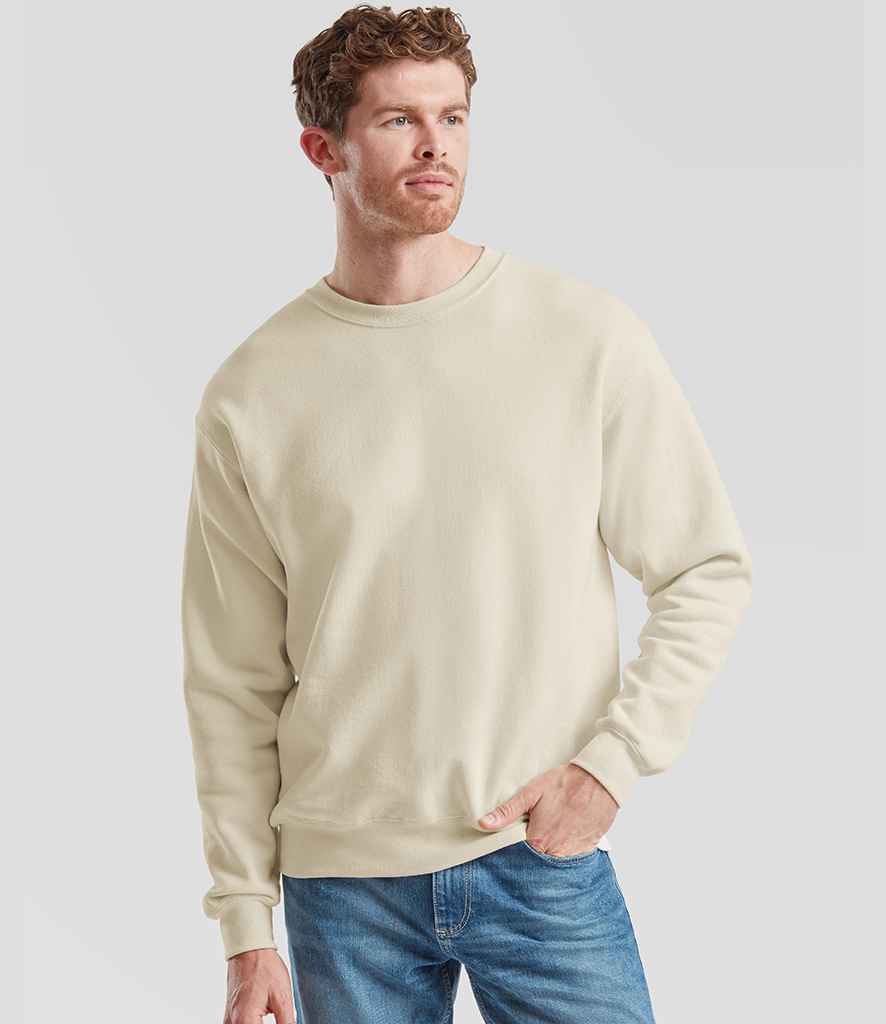 Fruit of the Loom Classic Drop Shoulder Sweatshirt | Natural