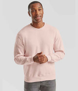 Fruit of the Loom Classic Drop Shoulder Sweatshirt | Powder Rose thumbnail 1