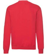 Fruit of the Loom Classic Drop Shoulder Sweatshirt | Red thumbnail 4