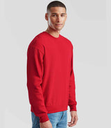 Fruit of the Loom Classic Drop Shoulder Sweatshirt | Red thumbnail 1