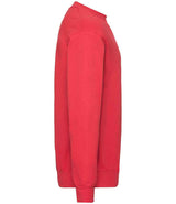 Fruit of the Loom Classic Drop Shoulder Sweatshirt | Red thumbnail 5