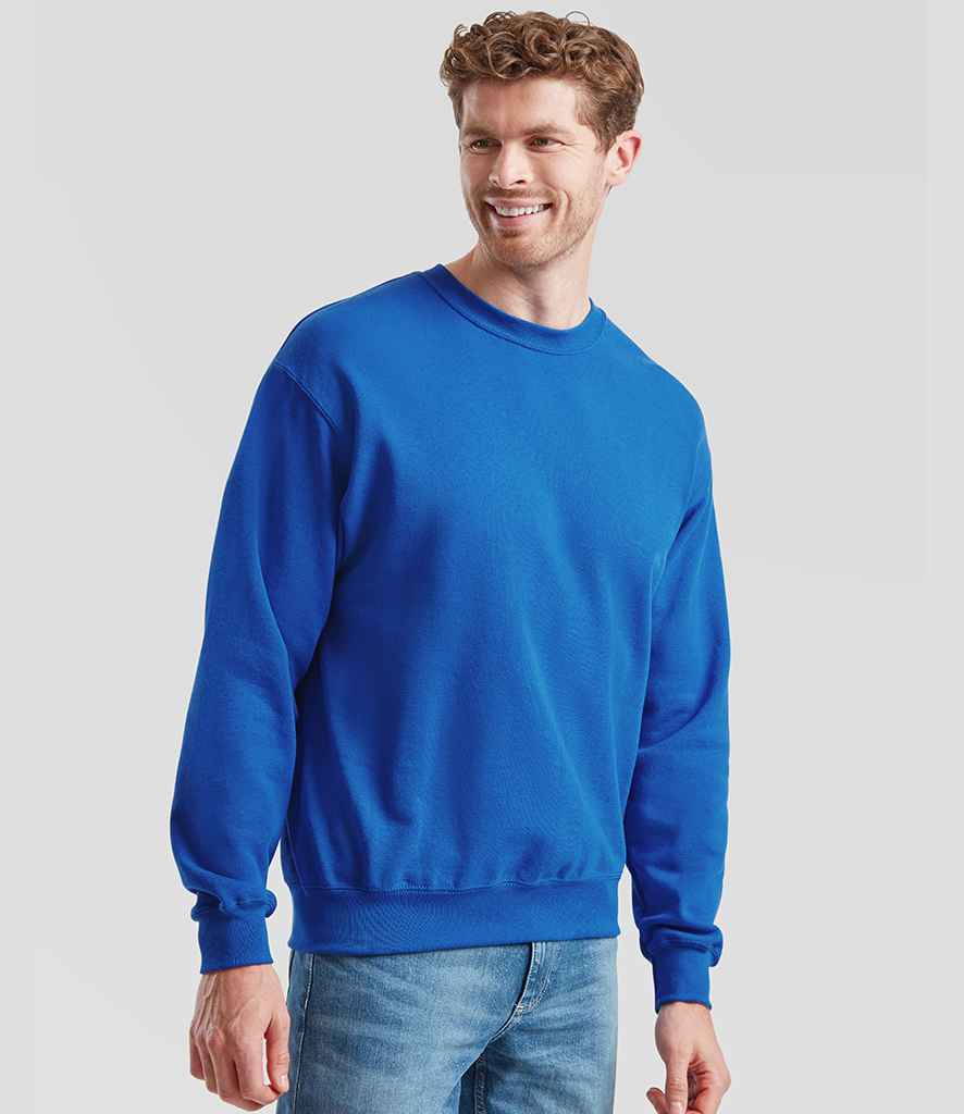 Fruit of the Loom Classic Drop Shoulder Sweatshirt | Royal Blue