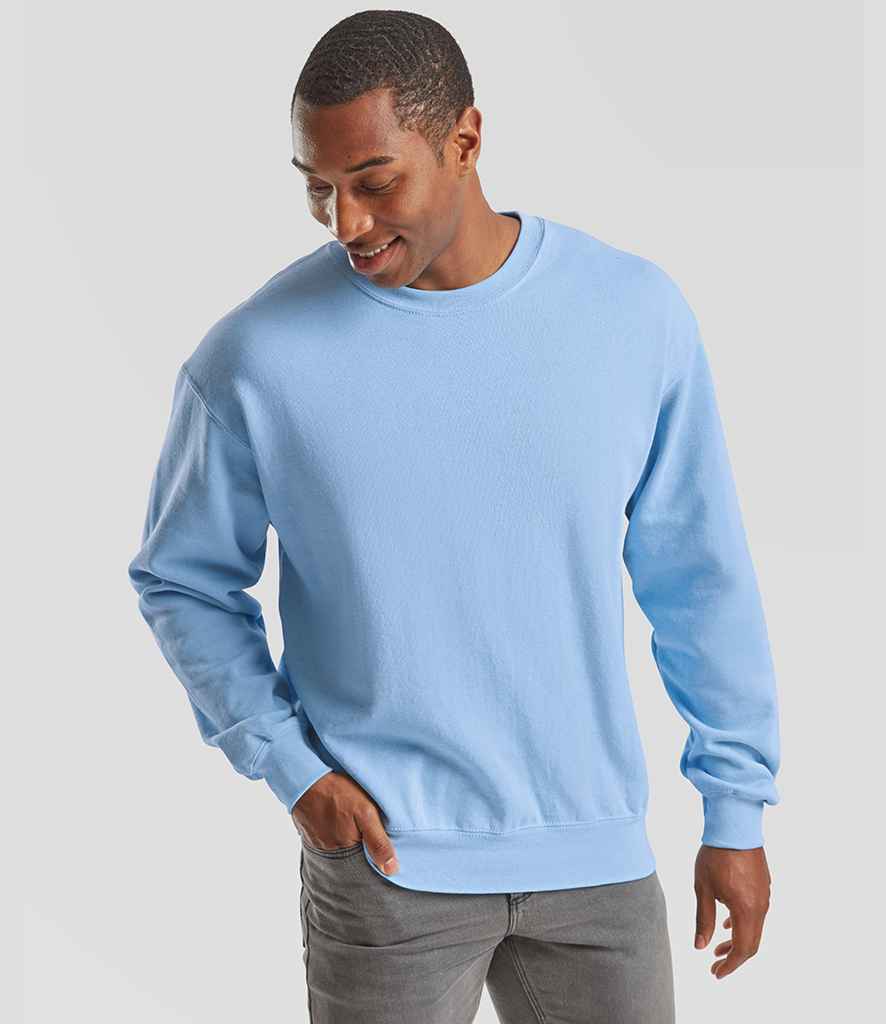 Fruit of the Loom Classic Drop Shoulder Sweatshirt | Sky Blue