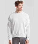 Fruit of the Loom Classic Drop Shoulder Sweatshirt | White thumbnail 1