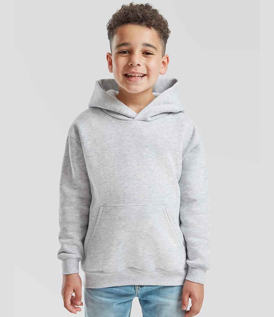 Fruit of the Loom Kids Premium Hooded Sweatshirt | Heather Grey