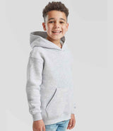 Fruit of the Loom Kids Premium Hooded Sweatshirt | Heather Grey thumbnail 3