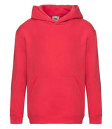 Fruit of the Loom Kids Premium Hooded Sweatshirt | Red thumbnail 4