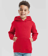 Fruit of the Loom Kids Premium Hooded Sweatshirt | Red thumbnail 1