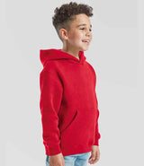 Fruit of the Loom Kids Premium Hooded Sweatshirt | Red thumbnail 3