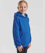 Fruit of the Loom Kids Premium Hooded Sweatshirt | Royal Blue thumbnail 3
