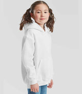 Fruit of the Loom Kids Premium Hooded Sweatshirt | White thumbnail 3