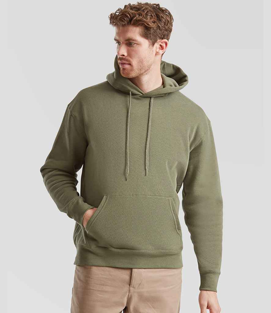 Fruit of the Loom Premium Hooded Sweatshirt | Classic Olive