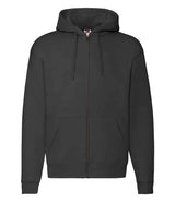 Fruit of the Loom Premium Zip Hooded Sweatshirt | Black thumbnail 4
