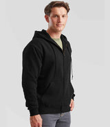Fruit of the Loom Premium Zip Hooded Sweatshirt | Black thumbnail 3
