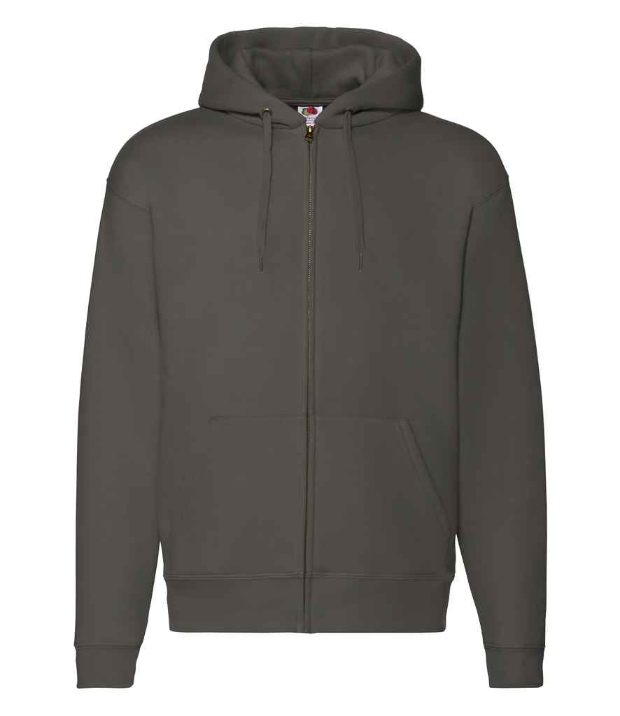 Fruit of the Loom Premium Zip Hooded Sweatshirt | Charcoal