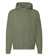 Fruit of the Loom Premium Zip Hooded Sweatshirt | Classic Olive thumbnail 1