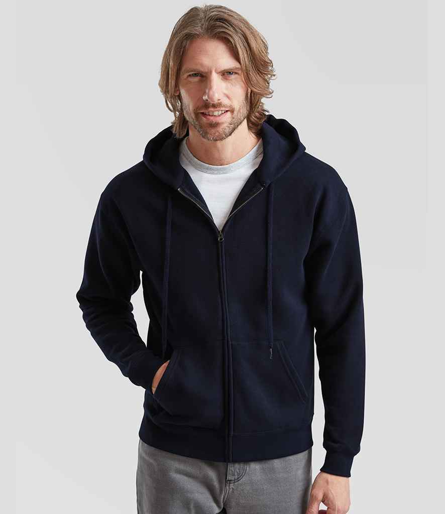 Fruit of the Loom Premium Zip Hooded Sweatshirt | Deep Navy
