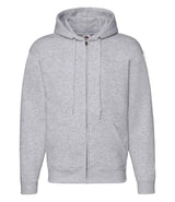 Fruit of the Loom Premium Zip Hooded Sweatshirt | Heather Grey thumbnail 4