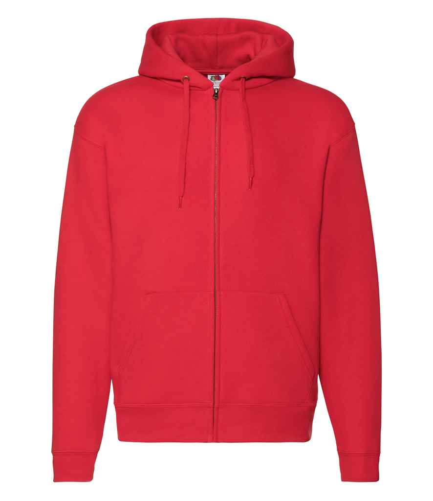 Fruit of the Loom Premium Zip Hooded Sweatshirt | Red