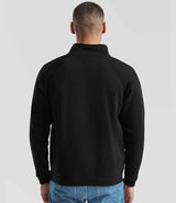 Fruit of the Loom Premium Zip Neck Sweatshirt | Black thumbnail 2