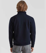 Fruit of the Loom Premium Zip Neck Sweatshirt | Deep Navy thumbnail 2