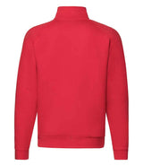 Fruit of the Loom Premium Zip Neck Sweatshirt | Red thumbnail 5