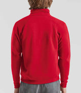 Fruit of the Loom Premium Zip Neck Sweatshirt | Red thumbnail 2