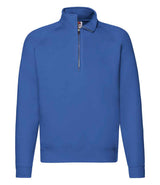 Fruit of the Loom Premium Zip Neck Sweatshirt | Royal Blue thumbnail 4