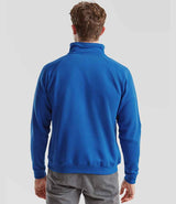 Fruit of the Loom Premium Zip Neck Sweatshirt | Royal Blue thumbnail 2